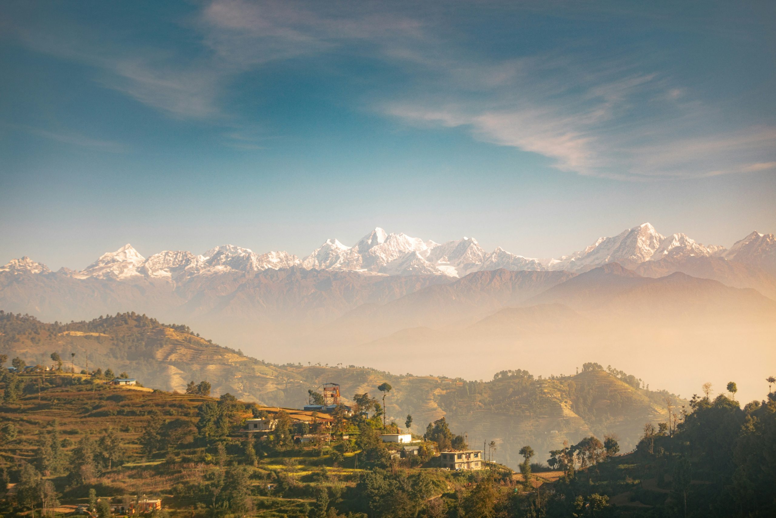 a beautiful village in nepal